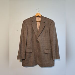 Lauren Ralph Lauren 100% Lambswool Houndstooth Blazer Men's Size 43 Reg